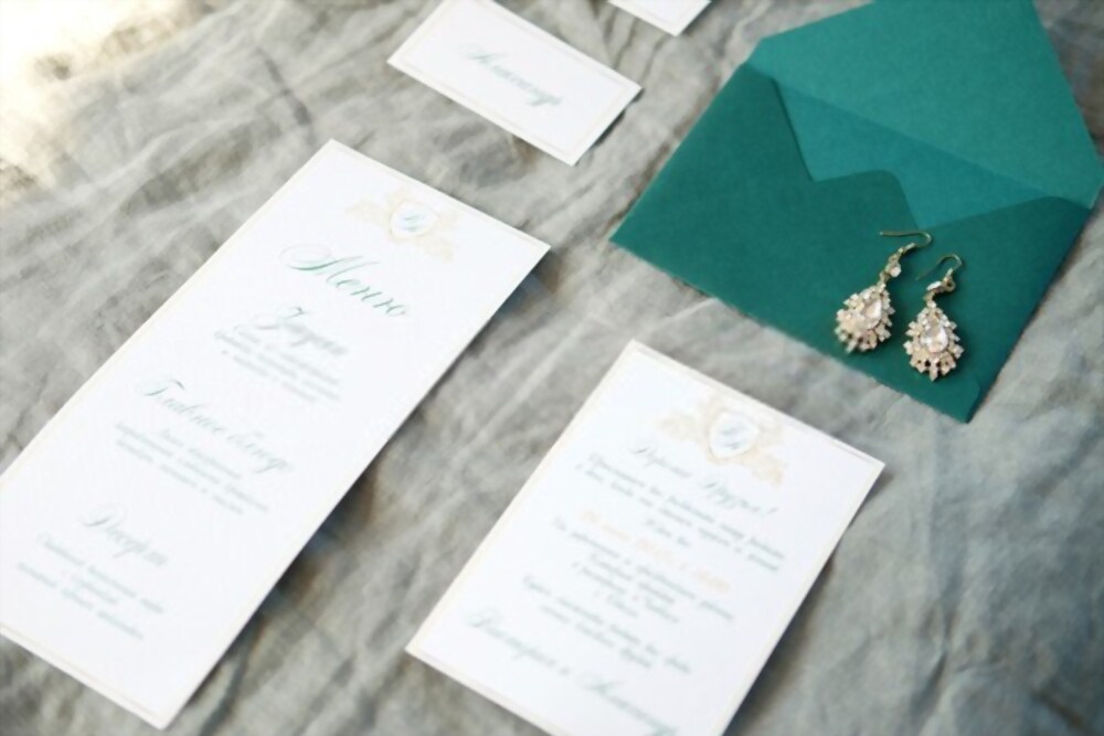 Tout un préparatif pour un menu de mariage original